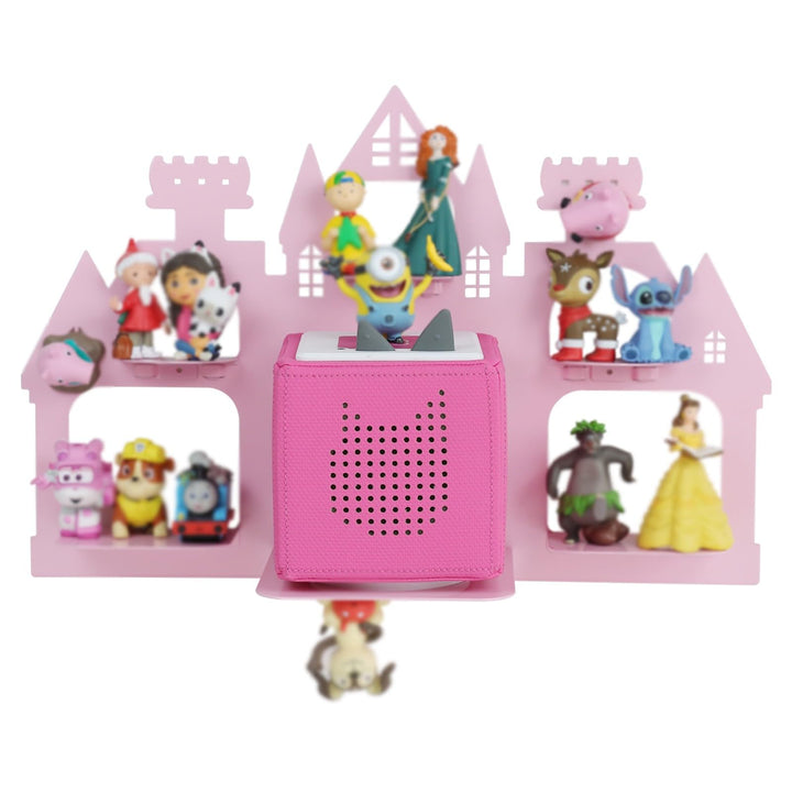 Magnetisch Regal für Tonie, Wand Regal für Toniebox/Tonie Figuren Aufbewahrung 15-25 Stück, Schloss