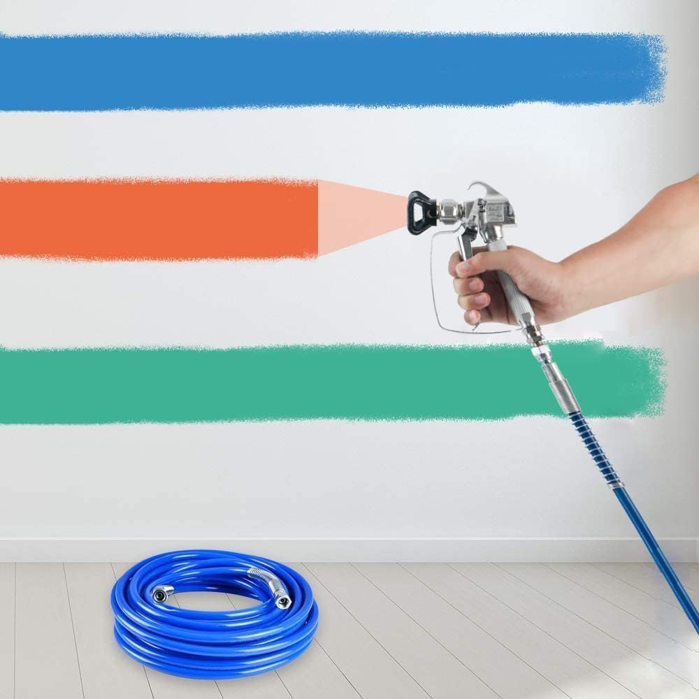 30M x 1/4" Airless Farbsprühschlauch, mit Schlauchverlängerungskupplung, für Airless Farbsprühsystem