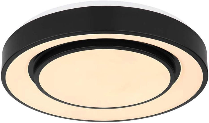 Globo LED Deckenleuchte Wohnzimmer schwarz 24 Watt 1x LED á 24W inkl. Farbwechsler Memory Funnktion