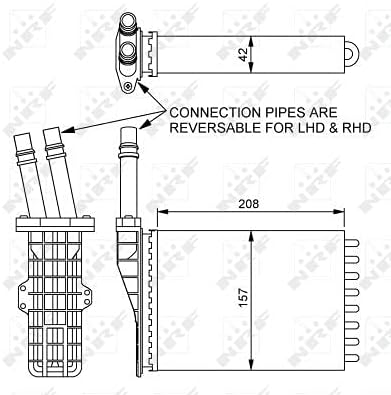NRF 54245 Wärmetauscher, Innenraumheizung
