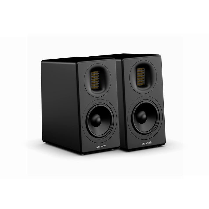 sonoro Orchestra Slim Regallautsprecher Paar Matt Schwarz Slim Matt Schwarz, Slim Matt Schwarz