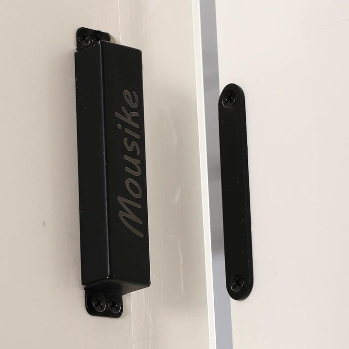 Mousike Magnetischer Türverschluss Heavy Duty 40KG Edelstahl-Türmagnete mit starkem Magnet für Küche
