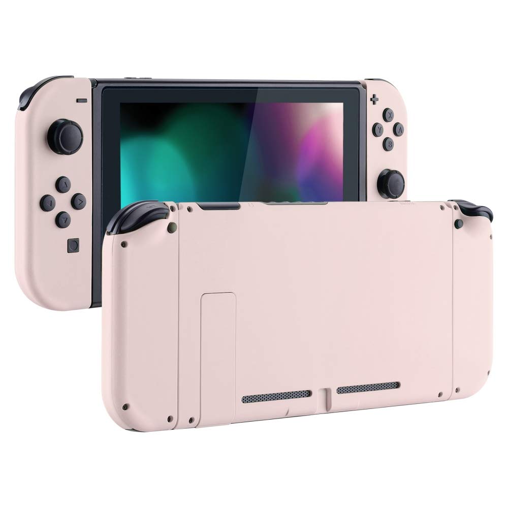 eXtremeRate Hülle Case für Nintendo Switch Joycon/Konsole, Rückgehäuse&Kickstand für Switch Console,