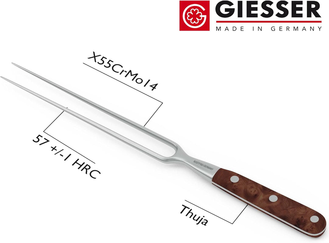 GIESSER seit 1776 - Made in Germany - Tranchiergabel 21 cm Tree of Life, PremiumCut Fork No 1, Fleis