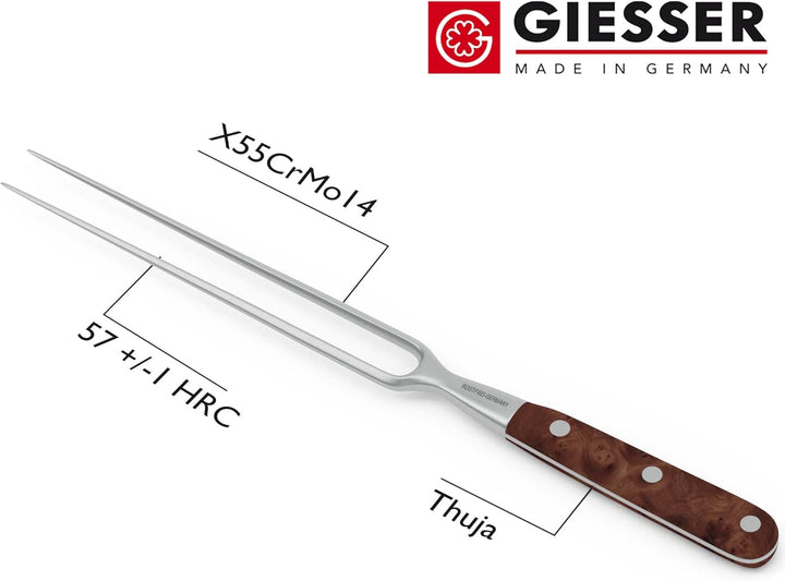 GIESSER seit 1776 - Made in Germany - Tranchiergabel 21 cm Tree of Life, PremiumCut Fork No 1, Fleis