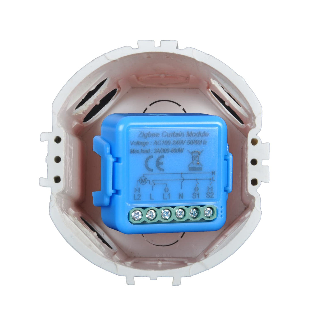 Zigbee Roller Shutter Switch, Tactile Switch 16A for Electric Roller Shutters, Voice Control with Al