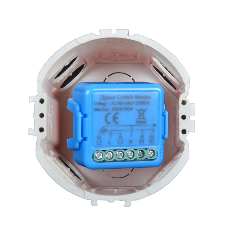 Zigbee Roller Shutter Switch, Tactile Switch 16A for Electric Roller Shutters, Voice Control with Al