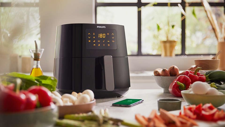 Philips Airfryer Essential XL Digital HD9280/60, Ölfreies Frittier, 1,2 kg, Rapid Air Technology, 7