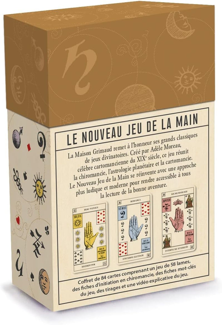 Grimaud Le Nouveau Jeu de la Main Cartomancie – Set mit 84 Karten