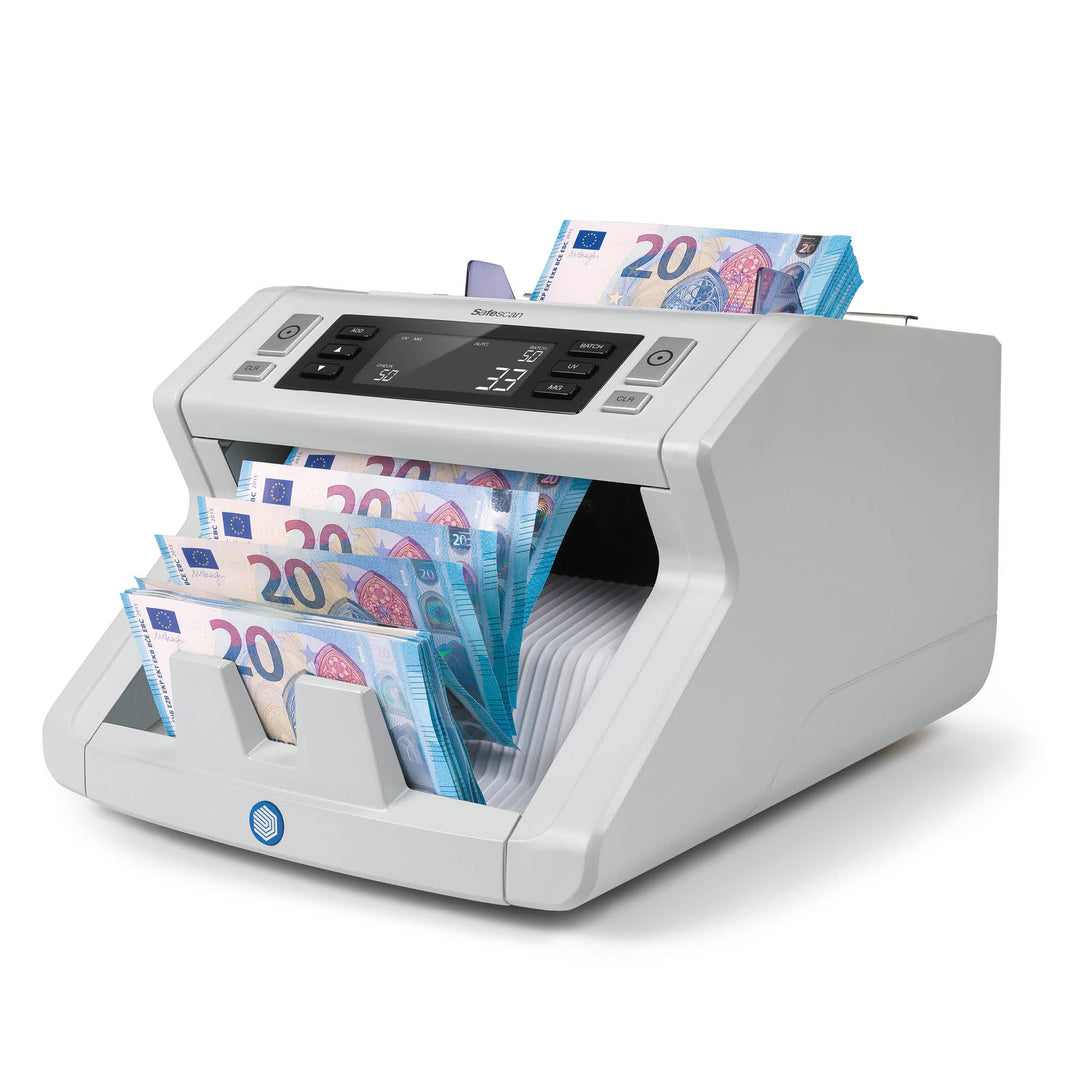 Safescan 2250 Geldzählmaschine, zählt sortierte Banknoten - Banknotenzähler mit 3-facher Echtheitspr