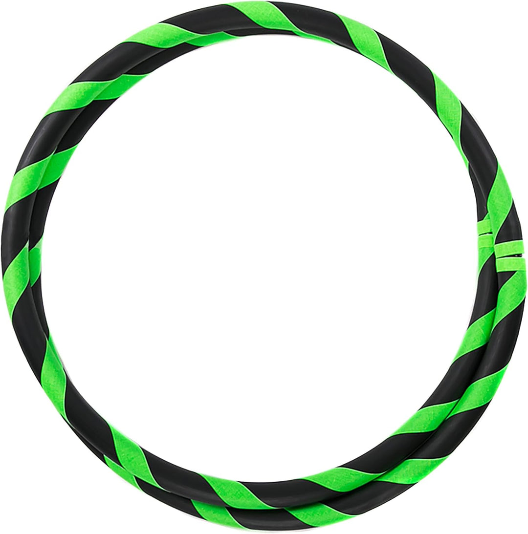Faltbarer Anfänger Hula Hoop Reifen, Ø90/95/100/105cm Ø100cm Neon-Grün, Ø100cm Neon-Grün
