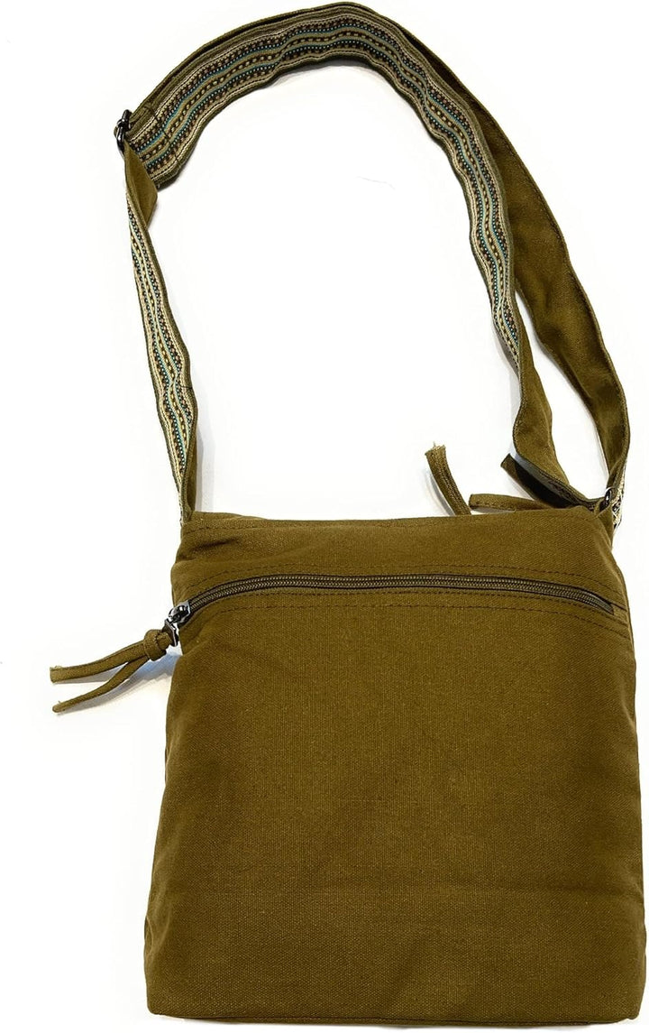 Macha Stofftasche mit Stickerei. Baumwoll-Schultertasche für Damen, indischer Stil, bunt, Rabat Boho