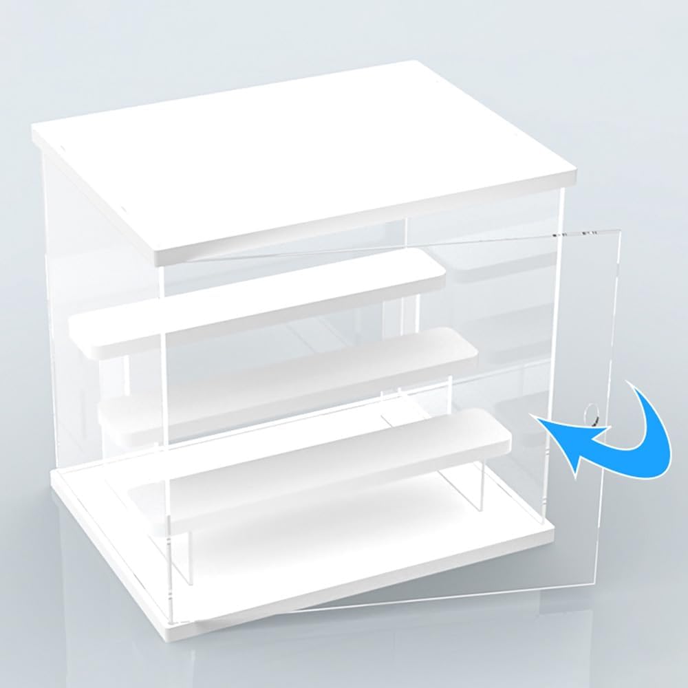 Joody Vitrine aus Acryl für Sammlung, Vitrine gegen Staub mit Tür, Box aus Acryl, für Figur, Amiibo,