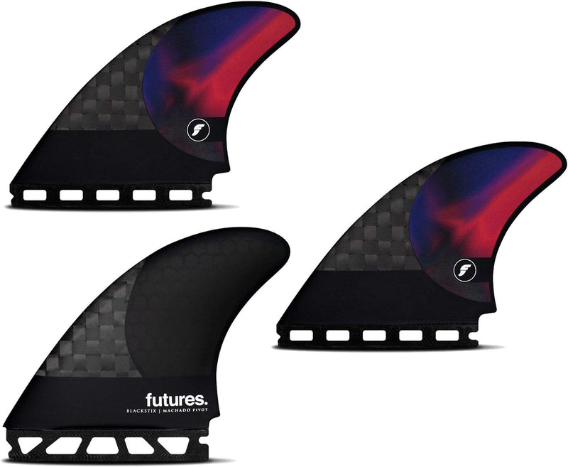 FUTURES Thruster Fin Set Rob Machado Pivot Blkstx