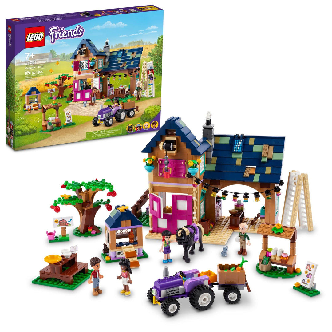 LEGO Friends Organic Farm 41721 Farmyard Building Toy Set for Girls, Boys, and Kids Ages 7+ (826 Pie