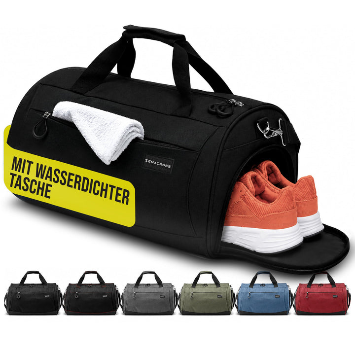 Sporttasche &amp; Reisetasche für Damen und Herren mit Nassfach &amp; Schuhfach - Sporttaschen für Sport &amp; R