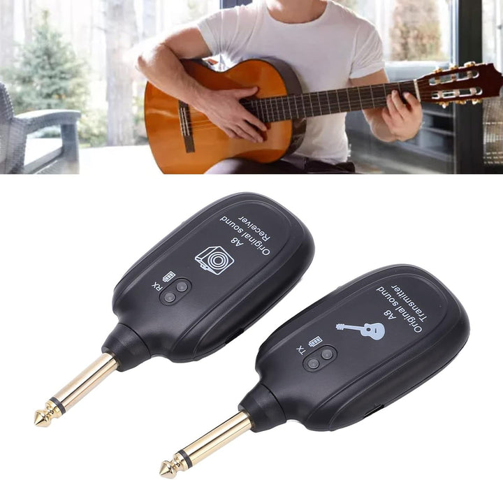 Kabelloses Gitarrensystem, Kabelloses Gitarren Sender Empfänger Set, Zubehör Set für Gitarren Tonabn