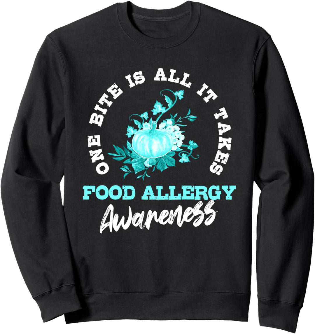 One Bite Is All It Takes | Halloween Food Allergy Awareness Sweatshirt