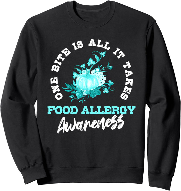One Bite Is All It Takes | Halloween Food Allergy Awareness Sweatshirt
