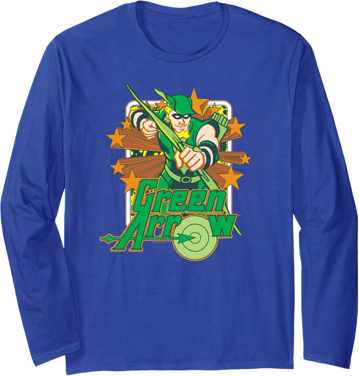 Justice League Green Arrow Stars Langarmshirt
