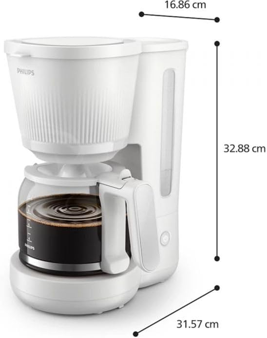 Cafetière Filtre Philips HD7411/00 Serie 3000 1,3L Blanc
