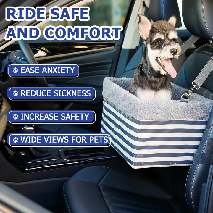Hunde-Autositz für kleine Hunde, Erhöhter Hundesitz für Hunde Welpenautositz Hundeaussicht, Haustier