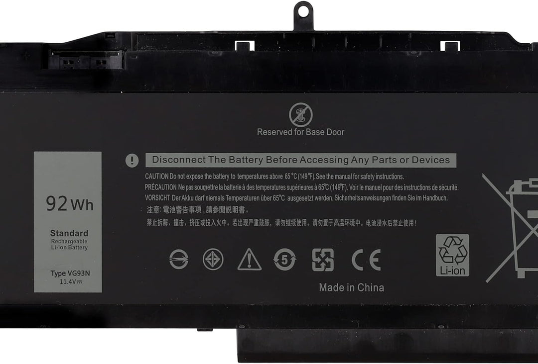 Swark Akku VG93N Replacement Komplett with Dell Precision 15 3520 3530 M3520 M3530 Latitude 5580 559