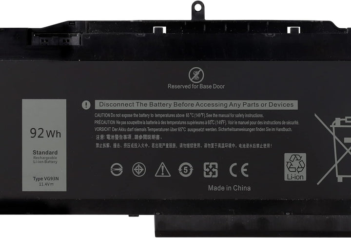 Swark Akku VG93N Replacement Komplett with Dell Precision 15 3520 3530 M3520 M3530 Latitude 5580 559