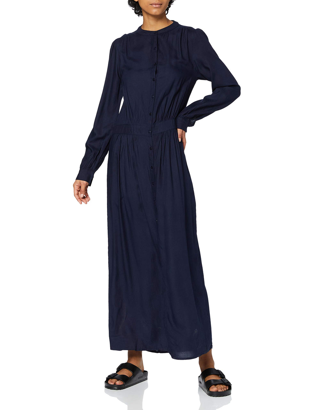 SPARKZ COPENHAGEN Damen Tara Long Dress Kleid S Blau (Navy 780), S Blau (Navy 780)