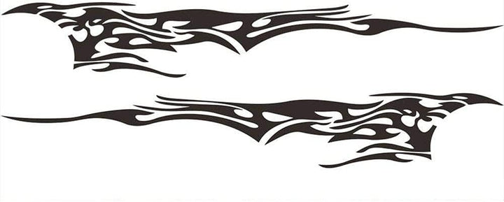 Riloer 2pcs modifizierte Flamme Element Totem dekorativer Aufkleber Autokörper Dekoration allgemeine