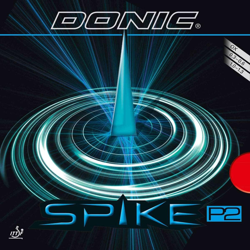 DONIC Belag Spike P 2 rot 0,4 mm, rot 0,4 mm