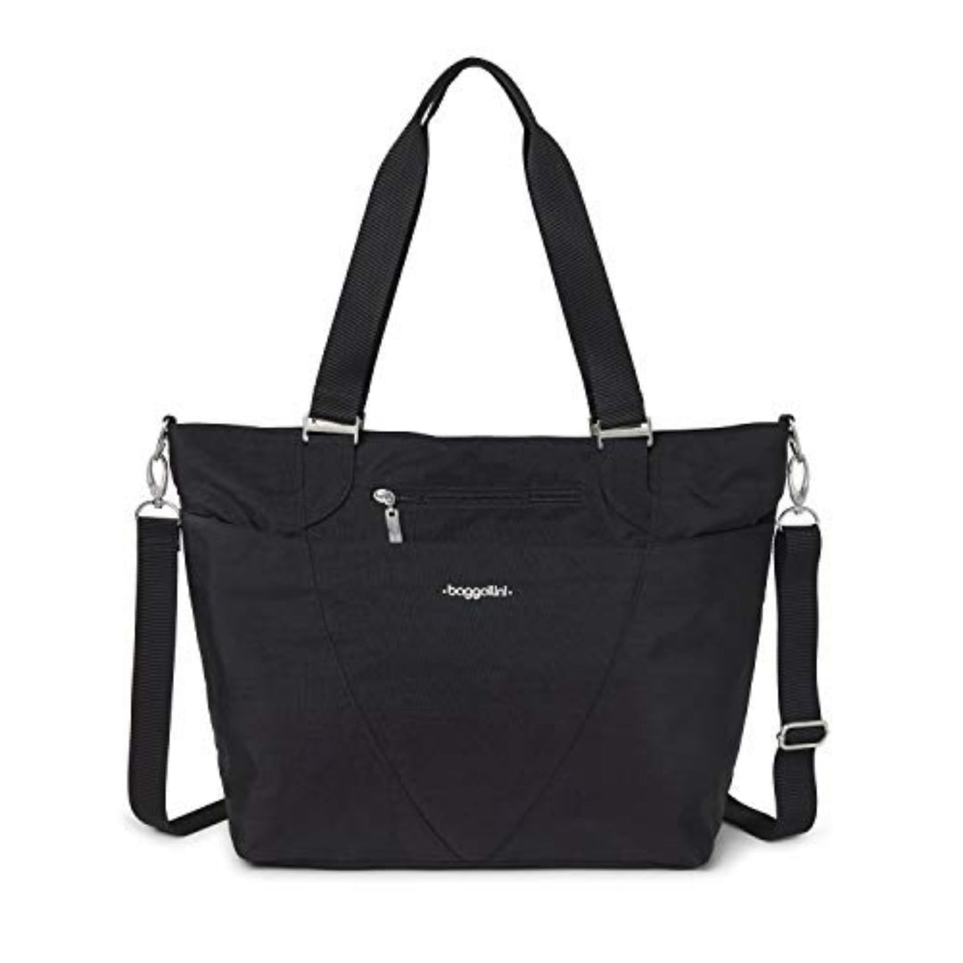 Baggallini Avenue Tote Top Handle Bag Schwarz, Schwarz