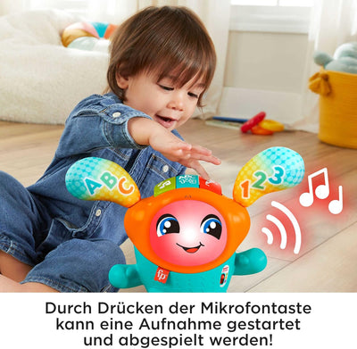 Fisher-Price HJP94 - DJ Hüpfi, interaktives Lern-Spielzeug zum Tanzen, Bewegen und Hüpfen, mit Musik