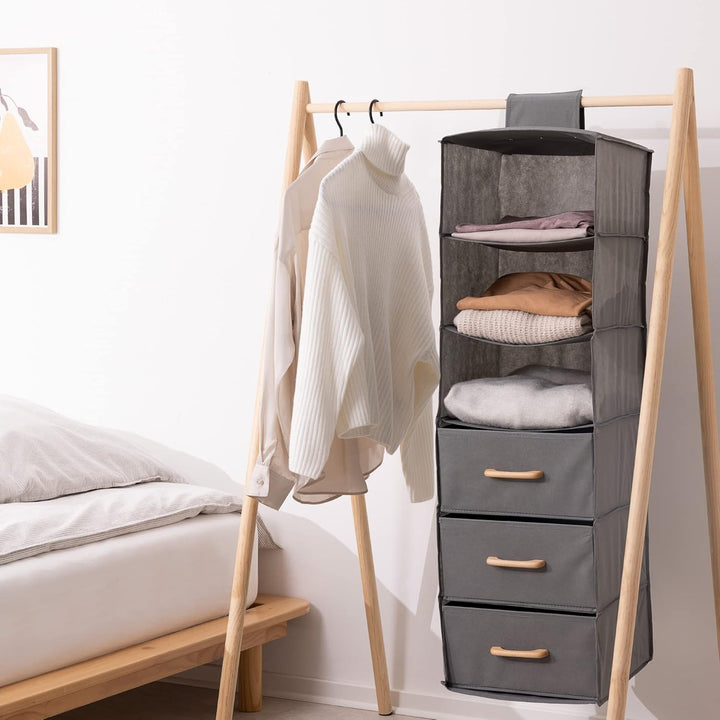 Navaris Hanging Shelf with Drawer