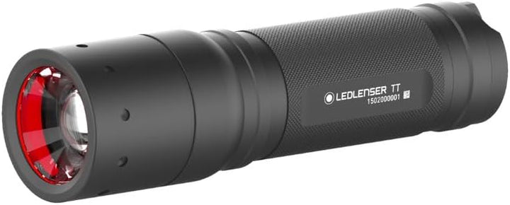 Ledlenser TT taktische LED Taschenlampe, 280 Lumen, Leuchtweite 220m, robustes Metallgehäuse, fokuss