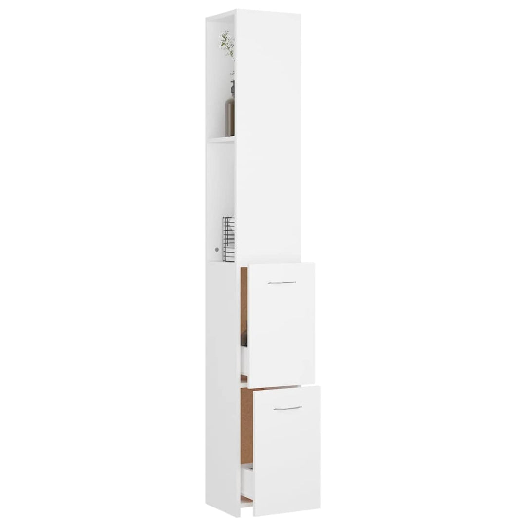 Tidyard Badezimmerschrank Waschküche Regal Badezimmer Schrank Badschrank Badmöbel Hochschrank Holzwe