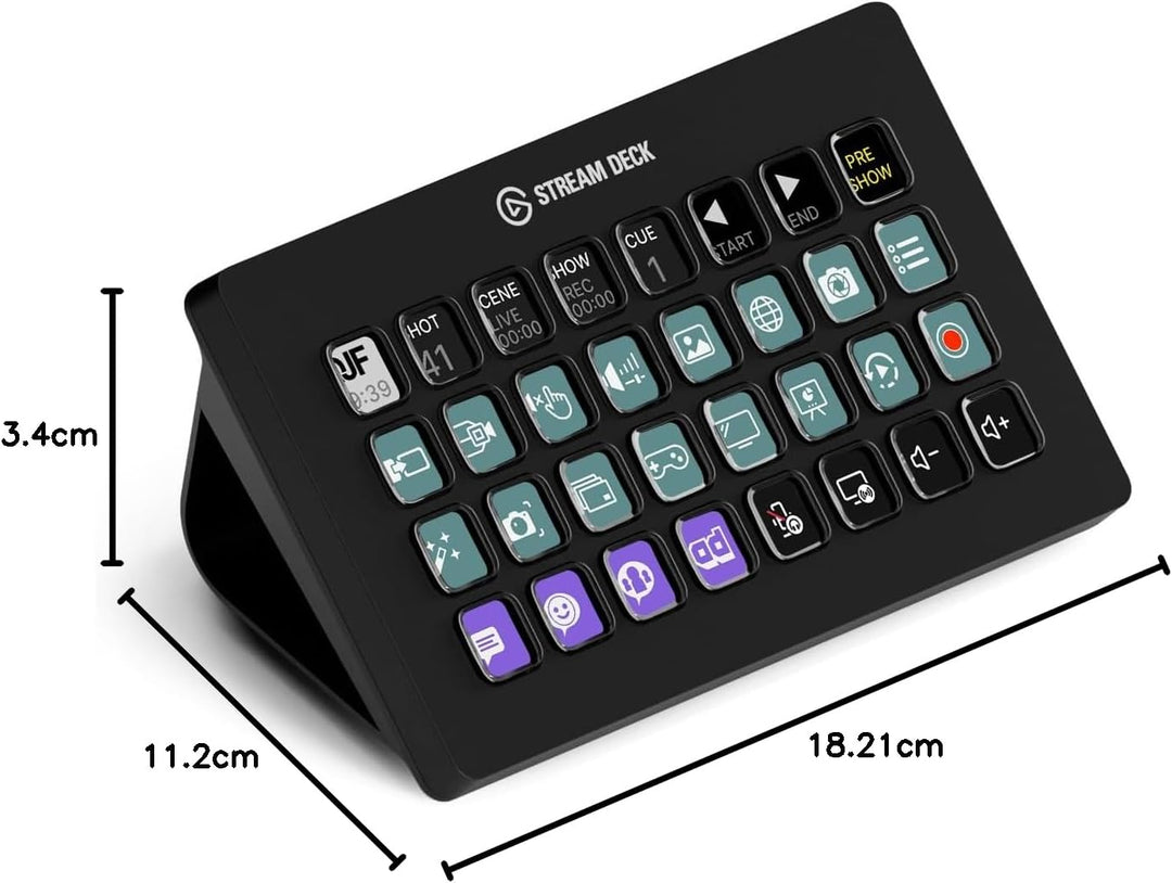 Elgato Stream Deck XL – erweiterter Studio-Controller, 32 Tasten, auslösen von Aktion in Apps und So