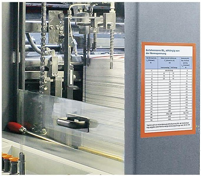 Durable Info-Rahmen Duraframe (A4, selbstklebend mit Magnetverschluss) 10 Stück, schwarz, 488201 A4