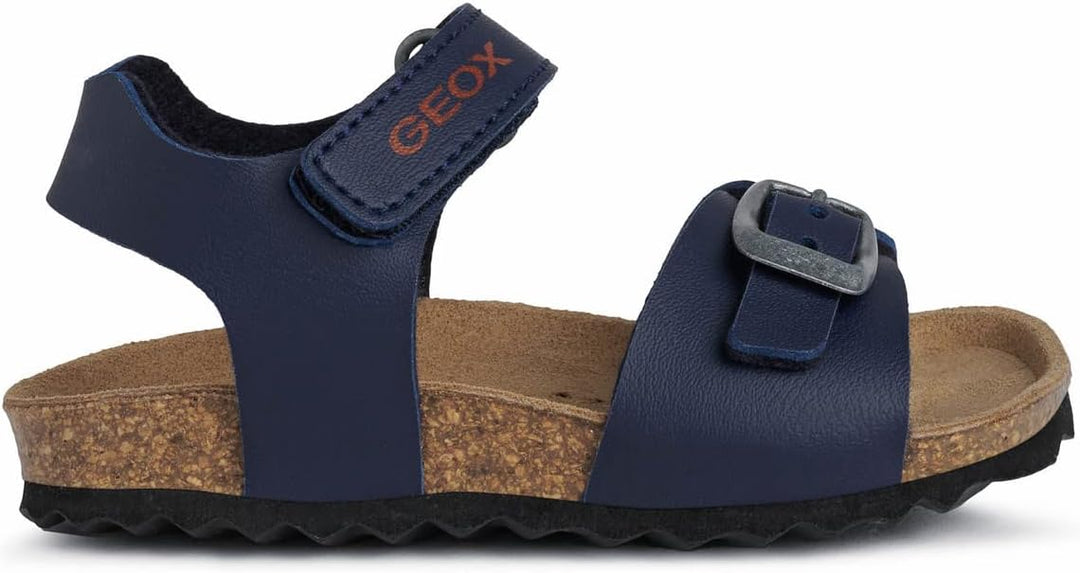 Geox Jungen B Chalki Boy Sandalen 27 EU Navy Dk Red, 27 EU Navy Dk Red