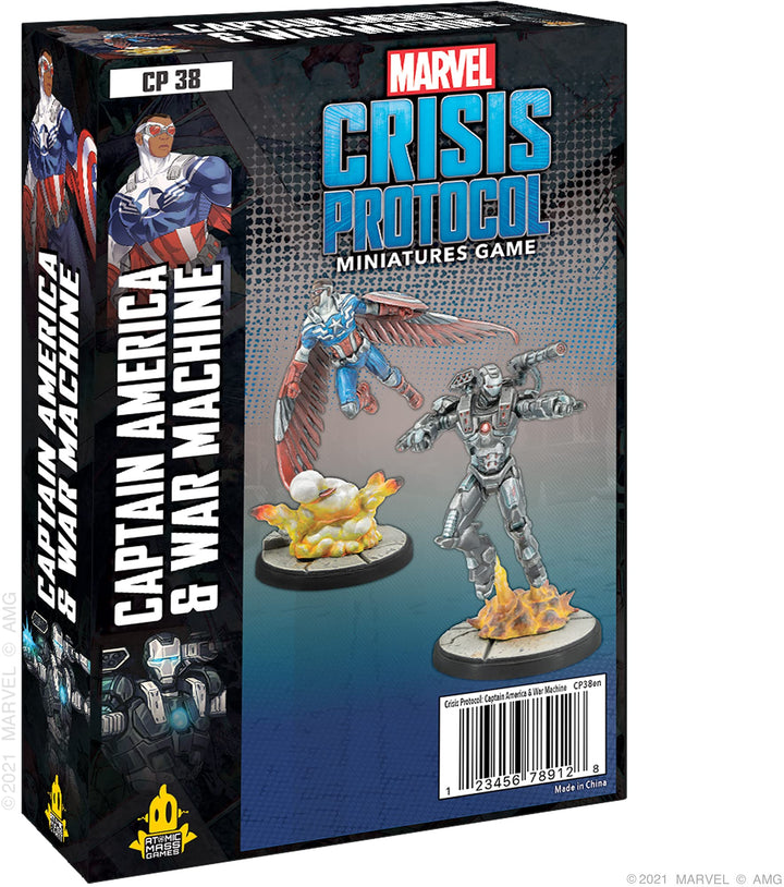 Atomic Mass Games, Captain America and War Machine: Marvel Crisis Protocol, Miniatures Game, Ages 14