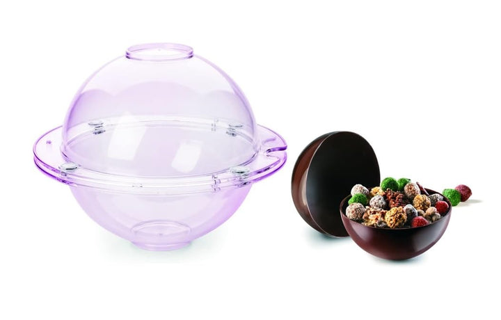 Ibili 828918 Backform magnetisch 3D für Sphère in Sprachen, Polycarbonat, transparent, 18.5 x 23,5 x