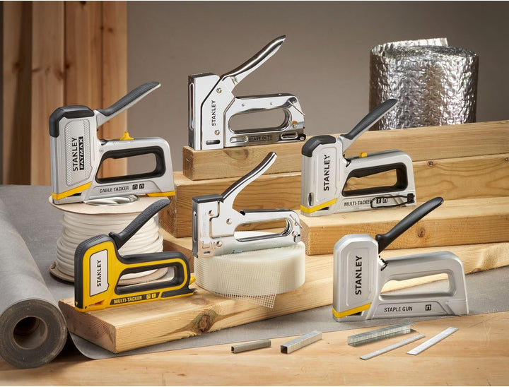Stanley HD Standard Tacker (Griff feststellbar, Fenster zum Nachsehen des Füllstandes, 6 mm - 14 mm