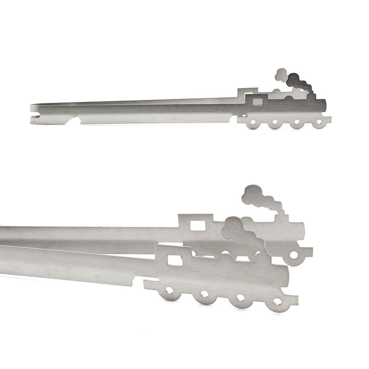 Grillzange Motiv Lokomotive, spülmaschinengeeignet, Geschenkidee, Männergeschenk, Modelleisenbahn, M