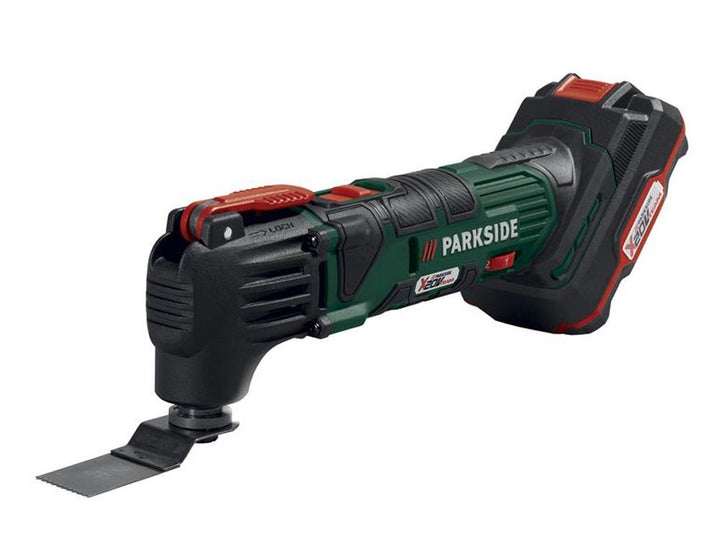 Parkside 20-Li A1 Akku-Multifunktionswerkzeug mit integriertem LED-Arbeitslicht - Universalhalter -