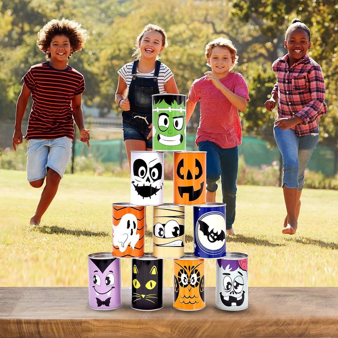 JOYIN Halloween Karneval Dosenwerfen Spiele für Kinder und Erwachsene mit Wurfsäckchen, Süsses oder