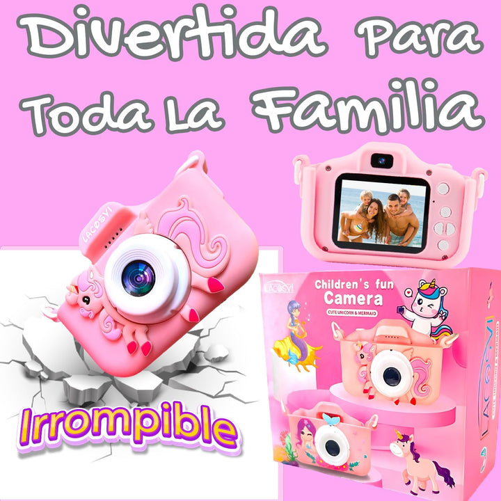 Lacosvi Kinderkamera, 5,1 cm (2 Zoll), 1080P HD, Selfie-Videokamera für Jungen und Mädchen, mit SD-K