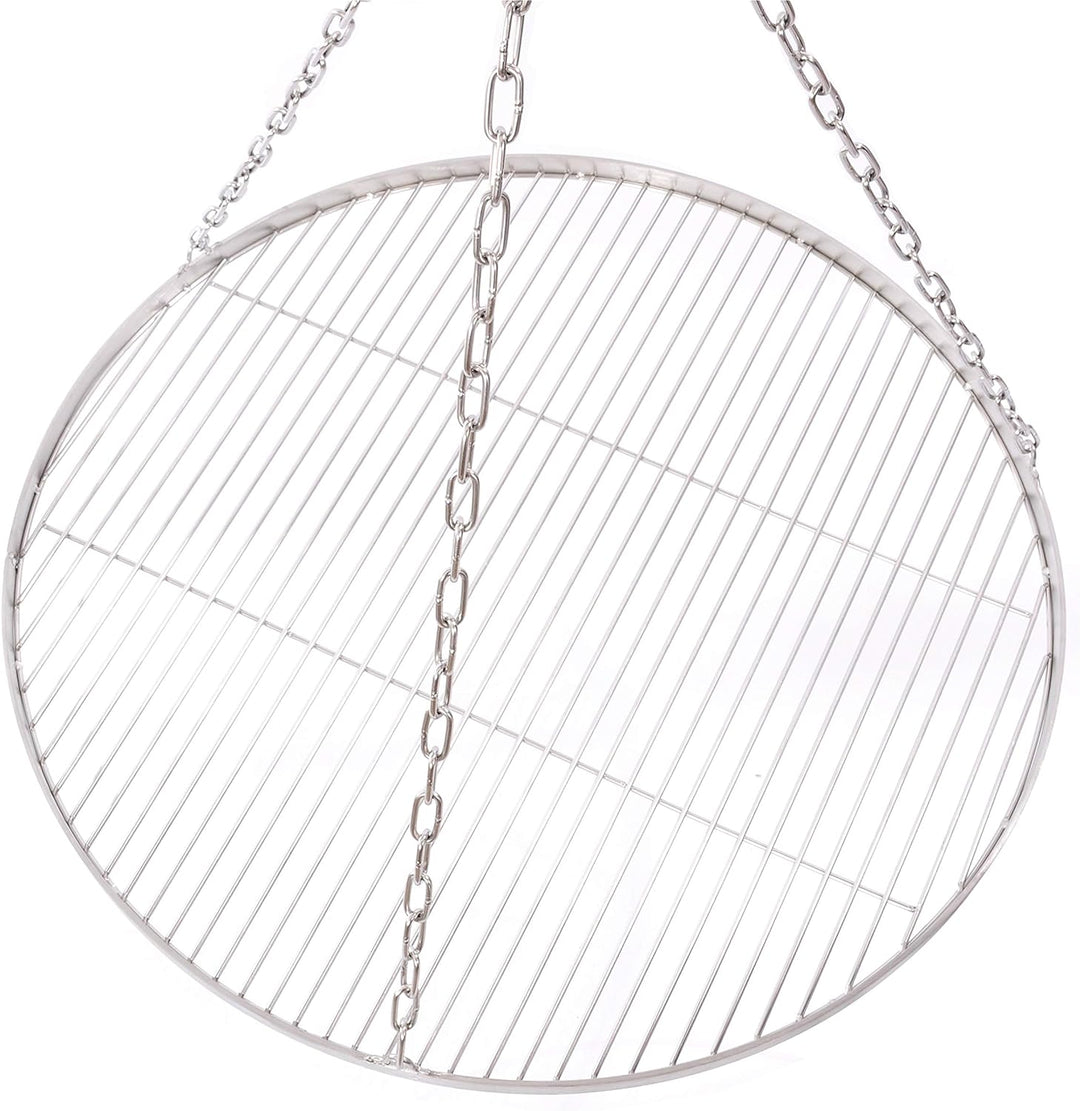 Sven Wilke/Fa. Feuerwerk-Planet 80 cm Grillrost Edelstahl für Schwenkgrill 3 Bein BBQ Grill Rost mit
