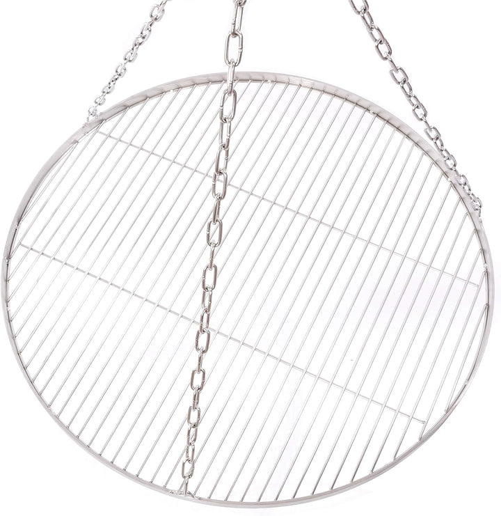 Sven Wilke/Fa. Feuerwerk-Planet 80 cm Grillrost Edelstahl für Schwenkgrill 3 Bein BBQ Grill Rost mit