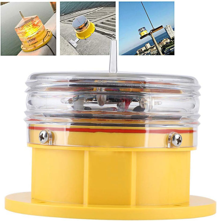 Solar Power Standlicht IP68 Wasserdicht LED Schiff Marine Dock Grosse Sicherheit Licht Blinklicht 36
