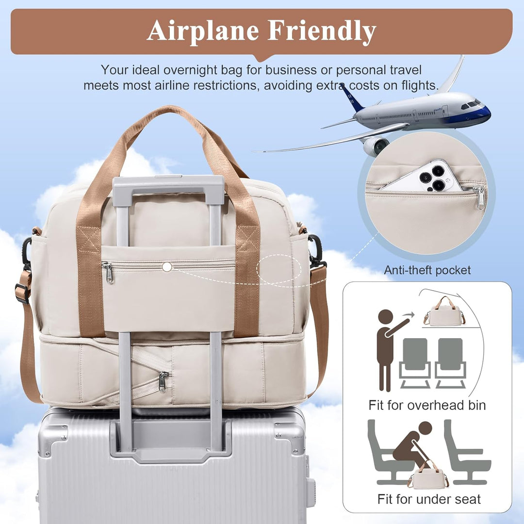 Reisetasche Damen 40x30x20 Ryanair Handgepäck Tasche Sporttasche Weekender Bag Schwimmtasche Wasserd